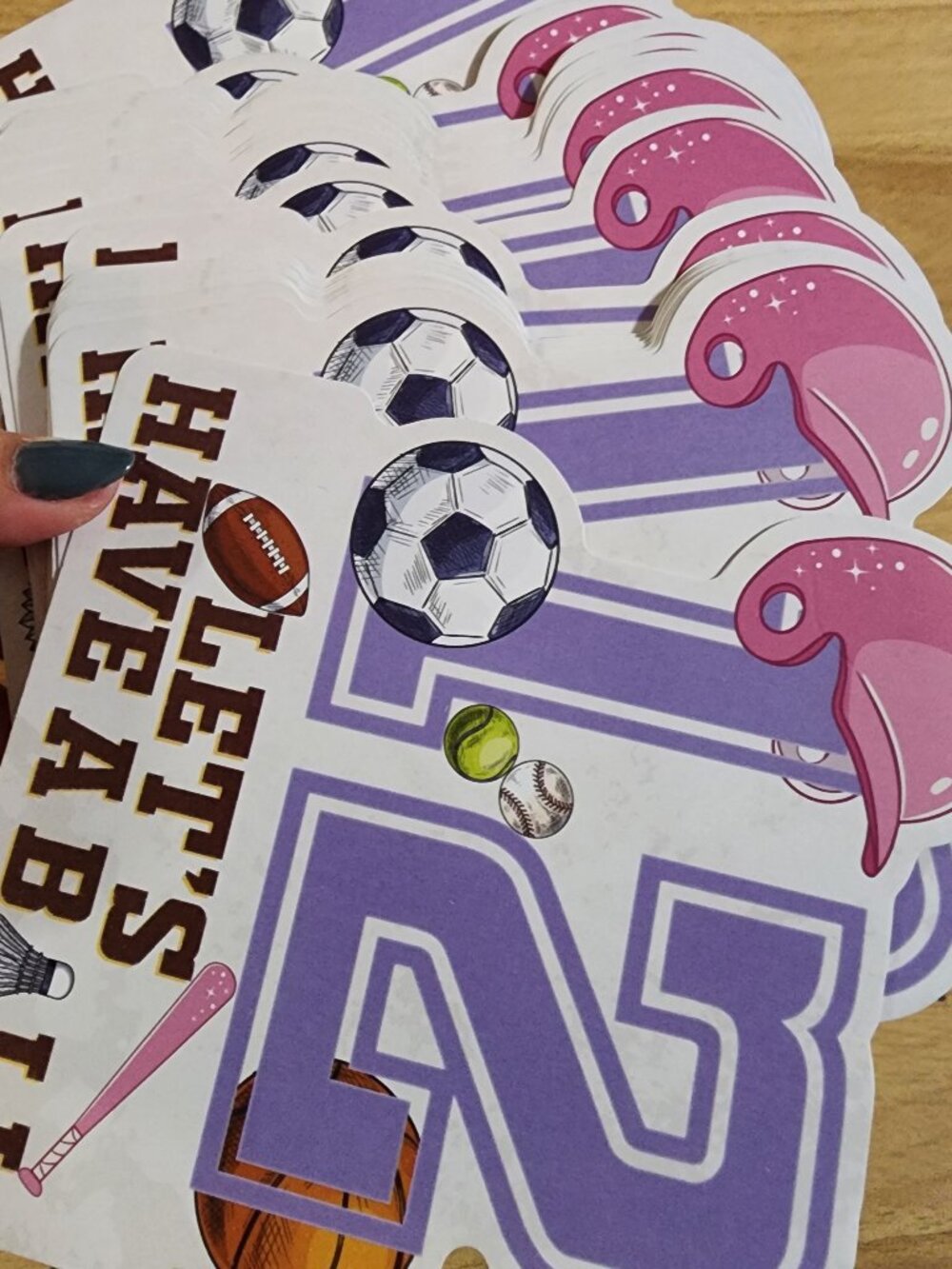 12th Birthday Party - 30-Pack Let’s Have a Ball Sports Birthday Invitations - Picture 3 of 3